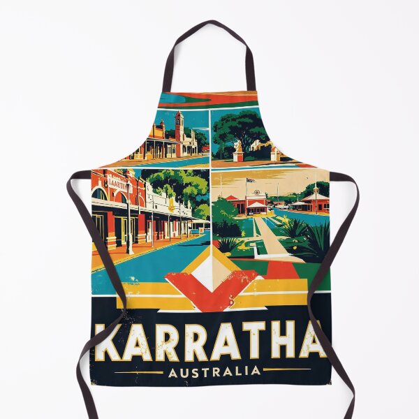 Item preview, Karratha Australia Vintage Travel Tourism designed and sold by TravelersGems.