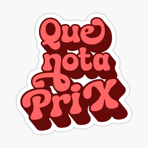 Item preview, Que Nota Prix (Spanish) designed and sold by Claustronautas.