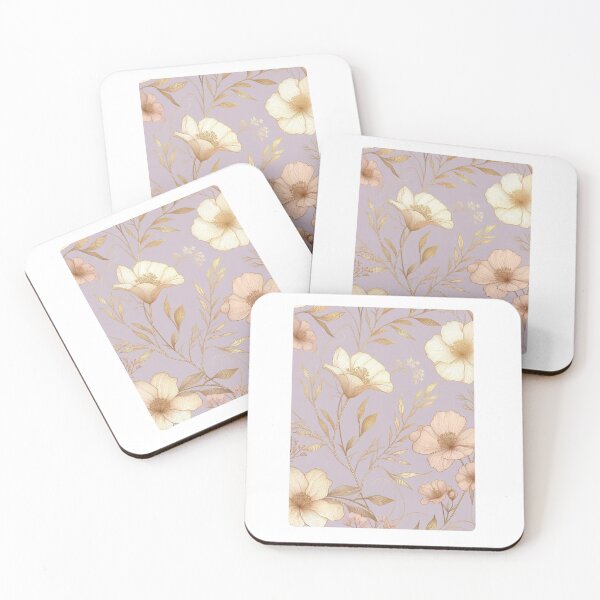 Item preview, Elegant Feminine Floral Line Art with Gold Accents – Minimalist AI Design for Clothing & Accessories designed and sold by knalpot-design.