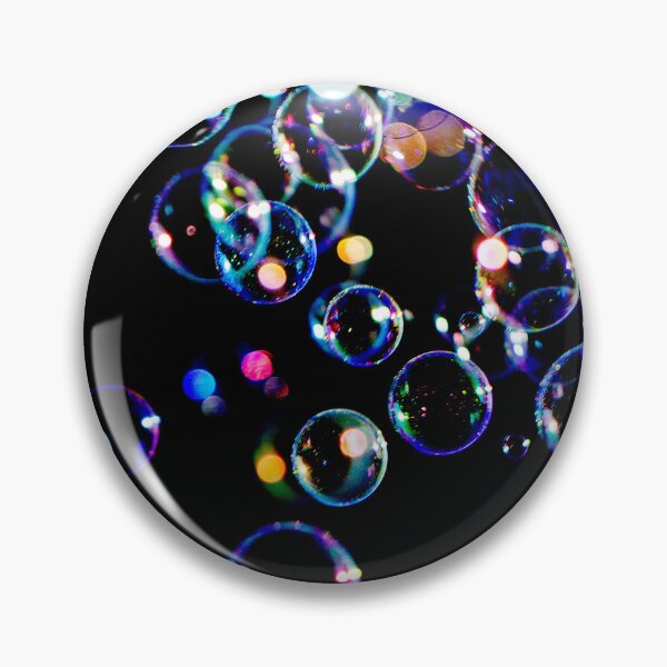 Item preview, Vibrant Iridescent Soap Bubbles on Black by heidiannemorris © designed and sold by FOLK ART FUSION by heidiannemorris.
