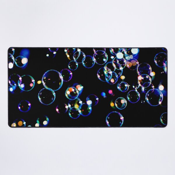 Item preview, Vibrant Iridescent Soap Bubbles on Black by heidiannemorris © designed and sold by FOLK ART FUSION by heidiannemorris.