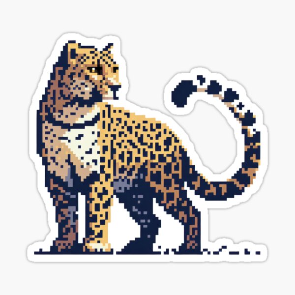 Item preview, Pixelated Leopard designed and sold by Miamaia .