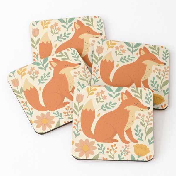 Artikelvorschau, Blumenfuchs entworfen und verkauft von JennyPrintsUK.
