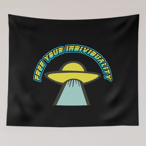 Item preview, Stylized UFO Art – Free Your Individuality designed and sold by Birdyellow.