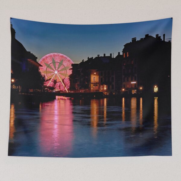 Item preview, Thun at night – Romantic light show on the water designed and sold by beatbieri.ch.