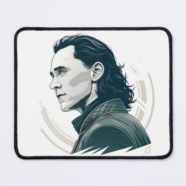 Item preview, Tom Hiddleston Loki Tribute – Stylish Loki Helmet & Mischievous God Vector Art designed and sold by Fashvora.