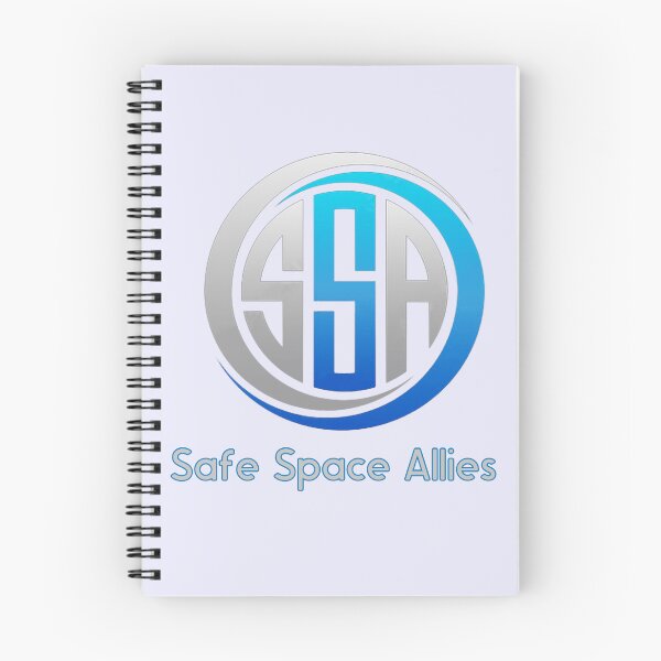 Item preview, Safe Space Allies Silver & Blue Logo.  designed and sold by A51Spaces.