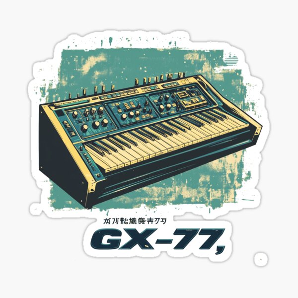 Item preview, GX-77 Synth (Deluxe Model) Retro Japanese Synthesizer designed and sold by [EverNever] Creative Gear Alternatives.