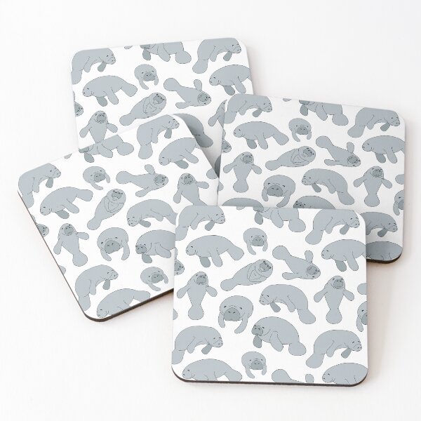 Item preview, Cute Manatee Sea Cows designed and sold by HotHibiscus.