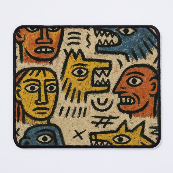 Item preview, Primitive Abstract Art: Faces designed and sold by BoBiloArt.