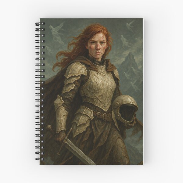 Item preview, Bone-Clad Warrior Queen—Redhead Champion of the Cursed Mountain designed and sold by DibujandoPorfa.