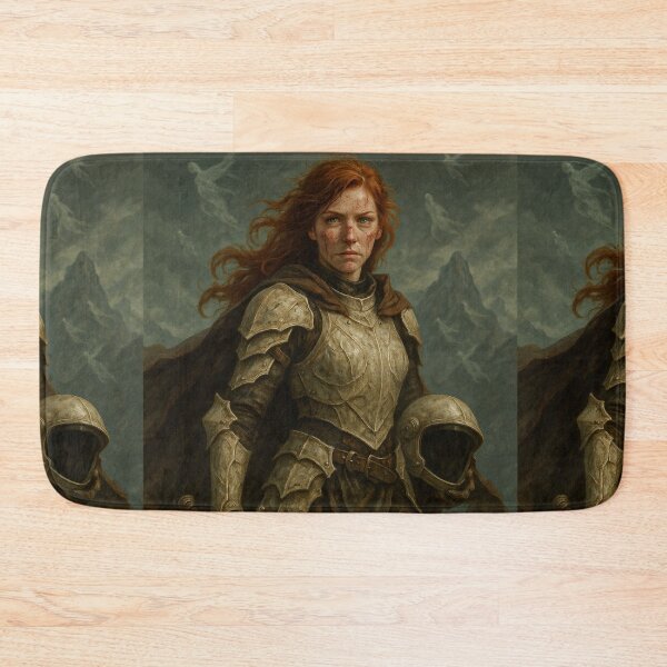 Item preview, Bone-Clad Warrior Queen—Redhead Champion of the Cursed Mountain designed and sold by DibujandoPorfa.