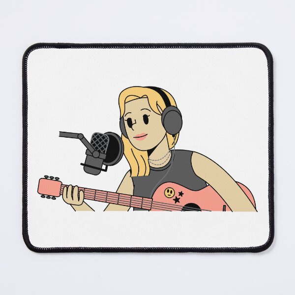 Item preview, Blonde Singer with Guitar designed and sold by Sunny Stickers & Stationery.