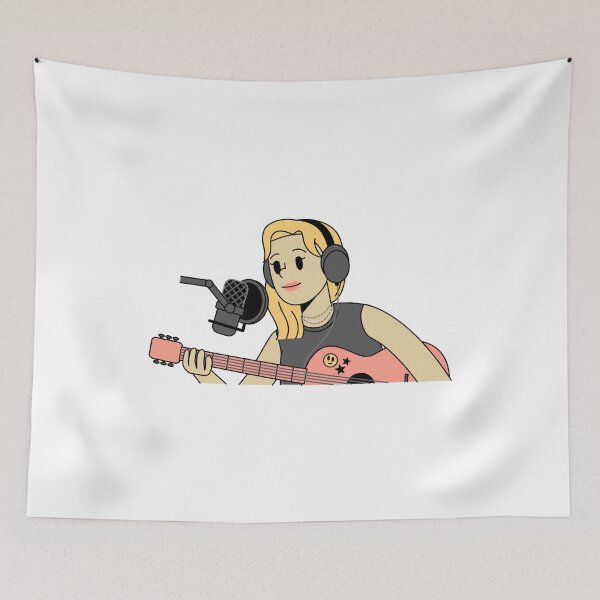 Item preview, Blonde Singer with Guitar designed and sold by Sunny Stickers & Stationery.