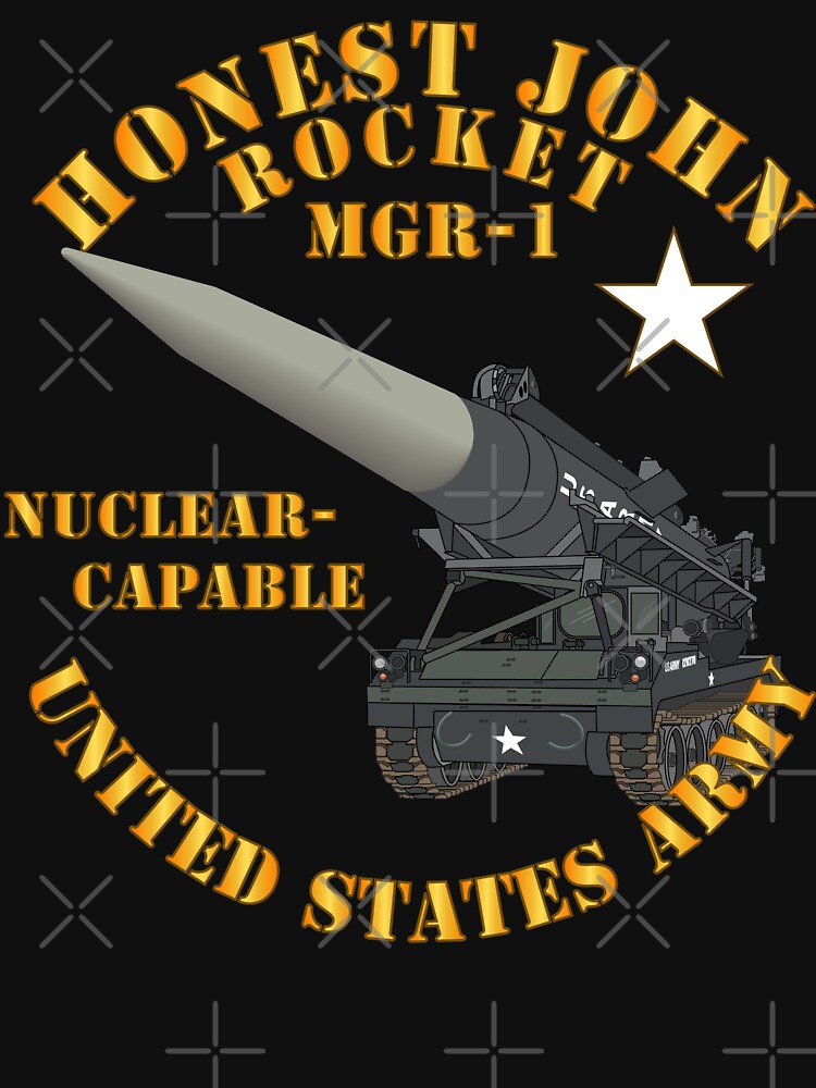 Thumbnail 7 of 7, Essential T-Shirt, Army - Artillery - Honest John Rocket - MGR1 designed and sold by twix123844.