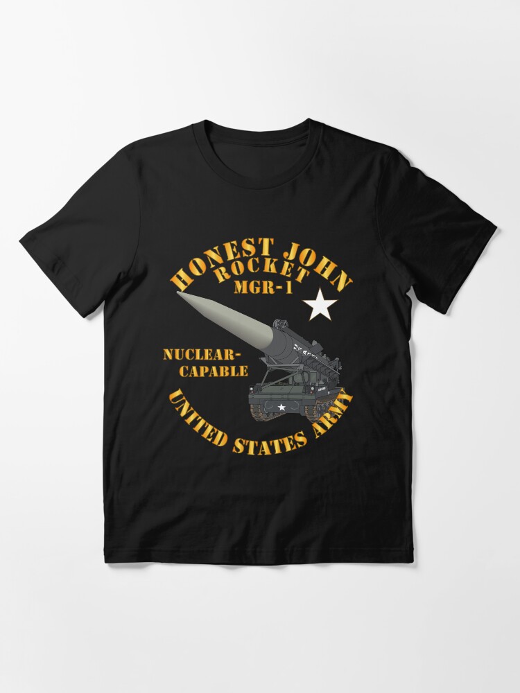 Thumbnail 3 of 7, Essential T-Shirt, Army - Artillery - Honest John Rocket - MGR1 designed and sold by twix123844.