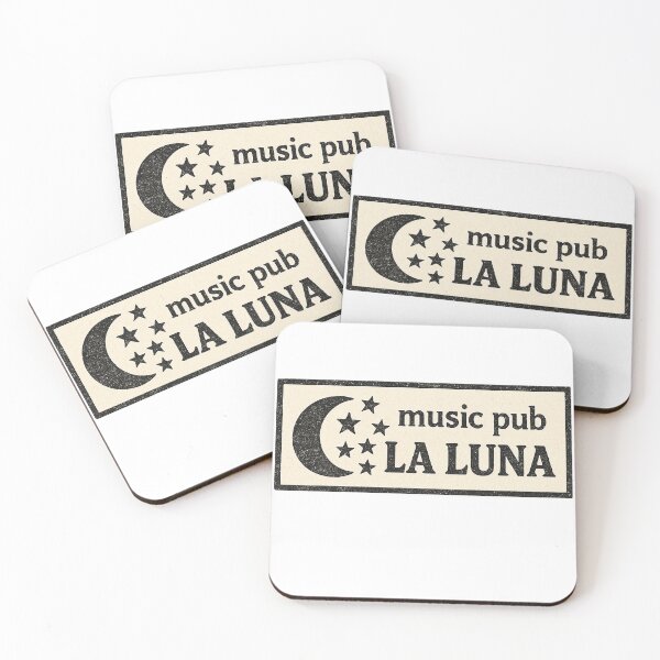 Item preview, Vintage La Luna Music Pub Moon & Stars Logo Design designed and sold by weirdfishes123.
