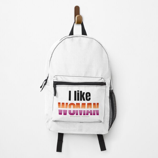 Item preview, "i like woman" – Lesbian Pride Graphic (Scissor Nation Edition) designed and sold by PUNPUNDESIGN.