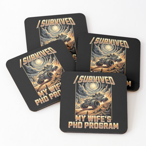 Item preview, I Survived My Wife's PhD Program | Husband Dissertation | Spouse PhD Graduation | Partner PhD Graduation | Wife PhD Graduation | Wife Doctorate designed and sold by jadedscientist.