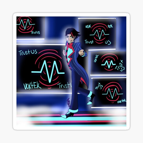 Human vox hazbin hotel Sticker