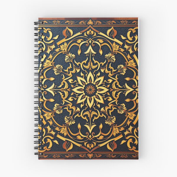 Item preview, Elegant Gold Ornamental Pattern with Medallion and Border designed and sold by UnboxedZone.