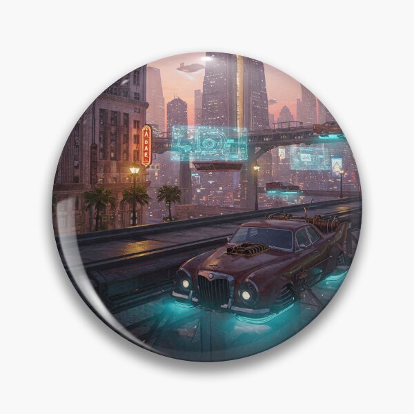 Item preview, Flying car Retro futuristic designed and sold by P-OH-Style.