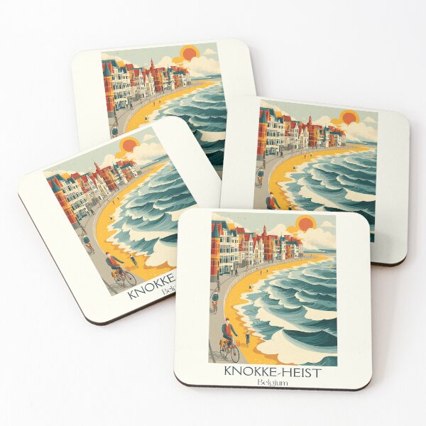 Item preview, Knokke-Heist Print – Bright Beach Days & Coastal Whimsy designed and sold by TuncGK.