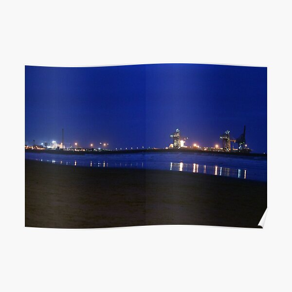 Dark steel reflections Poster