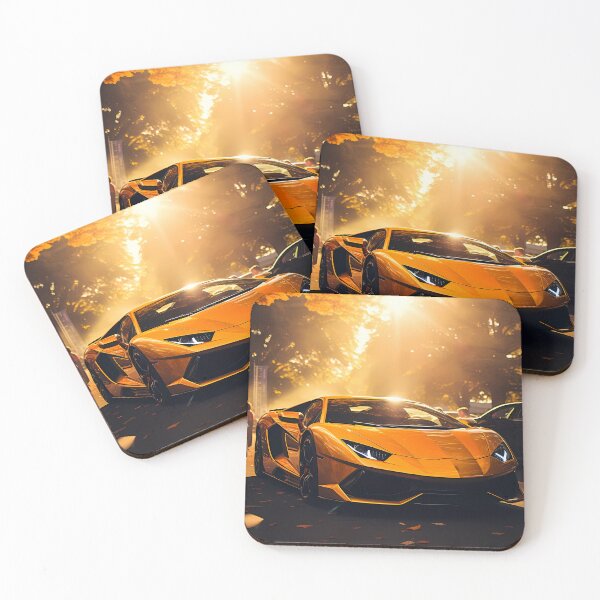 Item preview, Exotic Sports Car Shining In Golden Forest Afternoon designed and sold by RevUpDesign.