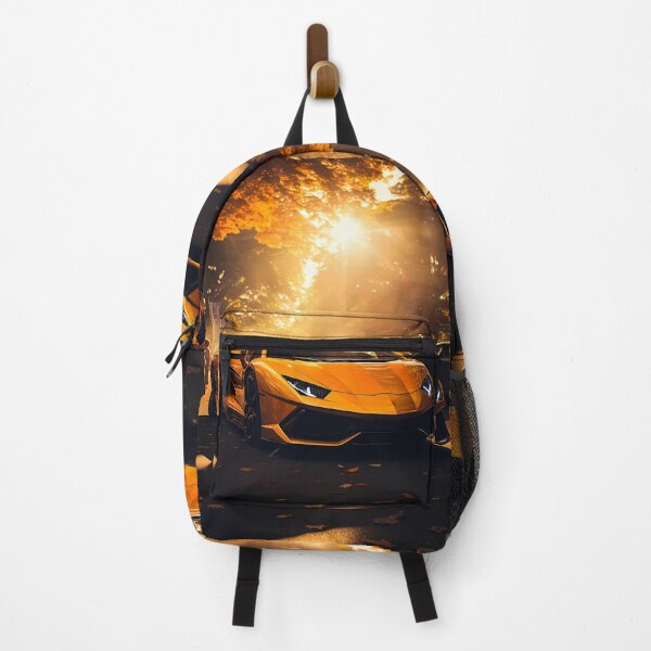 Item preview, Exotic Sports Car Shining In Golden Forest Afternoon designed and sold by RevUpDesign.