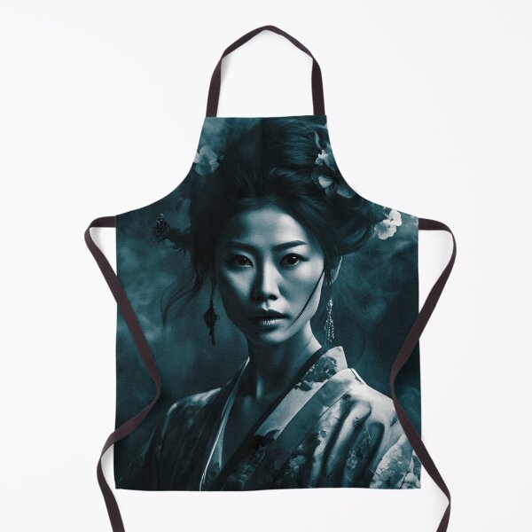 Item preview, Blue Japanese Girl and cherry blossoms designed and sold by Drawings Project.
