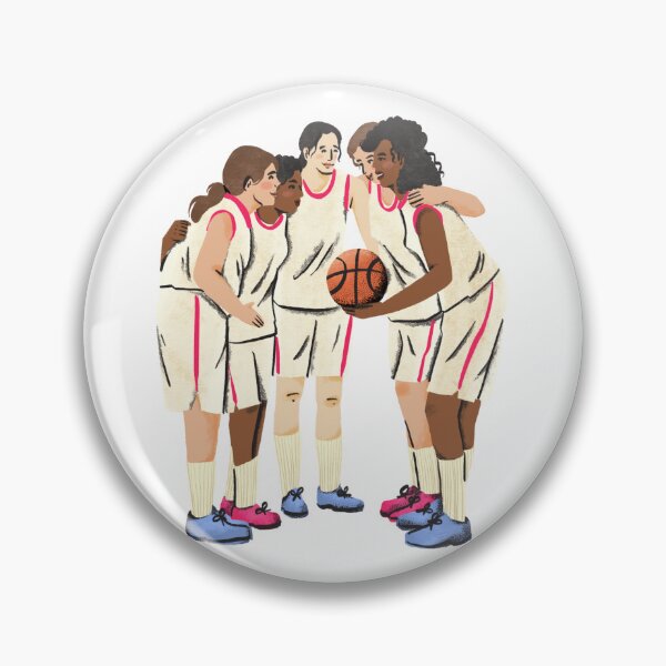 Item preview, Girls Basketball Team in Huddle designed and sold by Sunny Stickers & Stationery.