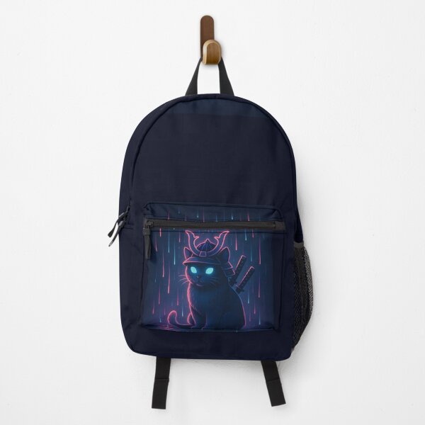 Item preview, CYBERPUNK CAT WARRIOR - SAMURAI MEOWSHI - NEON CAT designed and sold by SolscapeLTD.
