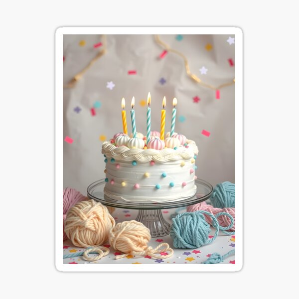 Item preview, Knitting themed party and cake designed and sold by ponted.