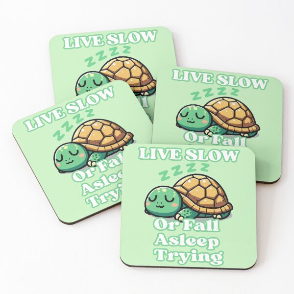 Item preview, Lazy Tortoise | Live Slow Or Fall Asleep Trying designed and sold by McThingummy.