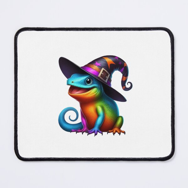 Item preview, Funny Colorful Lizard Wearing A Witch's Hat designed and sold by Creat-Des.