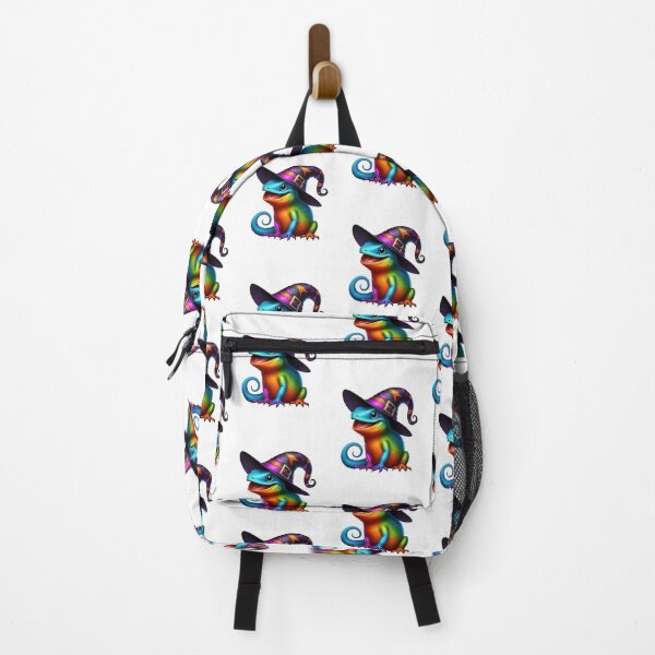 Item preview, Funny Colorful Lizard Wearing A Witch's Hat designed and sold by Creat-Des.