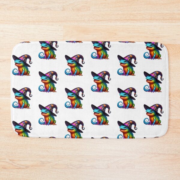 Item preview,  Funny Colorful Lizard Wearing A Witch's Hat  designed and sold by Creat-Des.