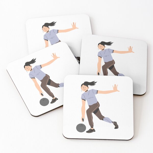 Artikelvorschau, Bowling-Frau entworfen und verkauft von Sunny Stickers & Stationery.