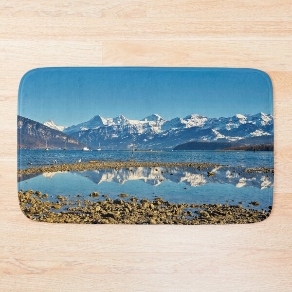 Item preview, Reflection of the Alps in Lake Thun – Swiss mountain idyll in perfect harmony designed and sold by beatbieri.ch.