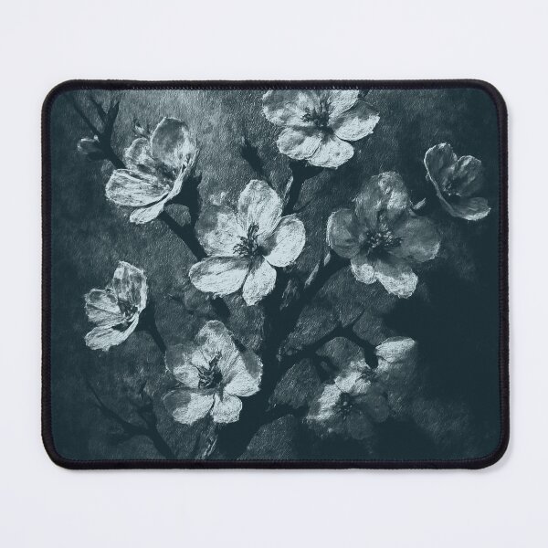Item preview, Japan blooming cherry blossoms in blue monochrome tones designed and sold by Drawings Project.