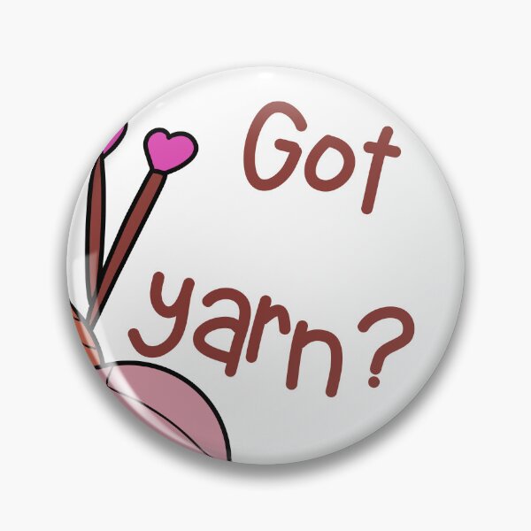 Item preview, Got pink yarn? Line drawing of knitting designed and sold by Anastaciaknits.
