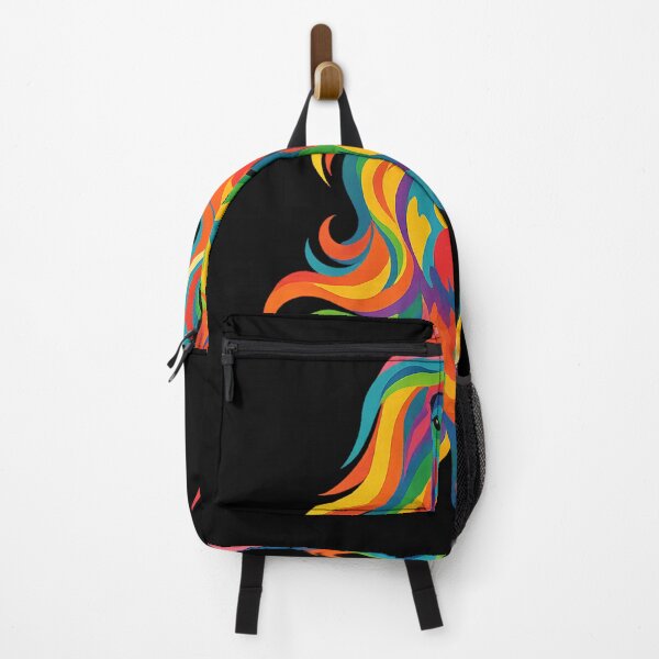 Item preview, Colorful Rainbow Horse Art Psychedelic Abstract Stallion Illustration for Animal Lovers and Pop Art Fans designed and sold by DrawHandArt.