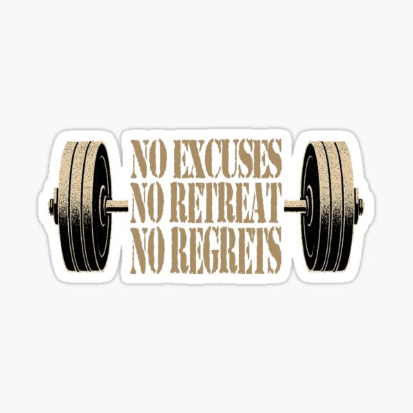 Item preview, No Excuses - gym designed and sold by ArtyApe.