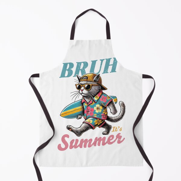 Item preview, Bruh It’s Summer Cat PNG | Funny Cool Cat Summer Clipart | Hawaiian Shirt Surfer Cat Sublimation Design designed and sold by MABROTH.