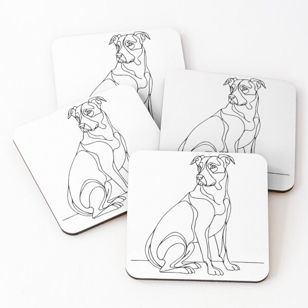 Item preview, Faithful Dog – Line drawing of loyalty and tenderness designed and sold by StormArte.
