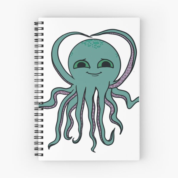 Item preview, Ocean smiling cartoon octopus  designed and sold by WTFARBA.