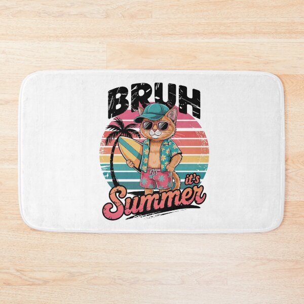 Item preview,  It’s Summer Cat PNG | Funny Cool Cat Summer Clipart | Hawaiian Shirt Surfer Cat Sublimation Design designed and sold by MABROTH.
