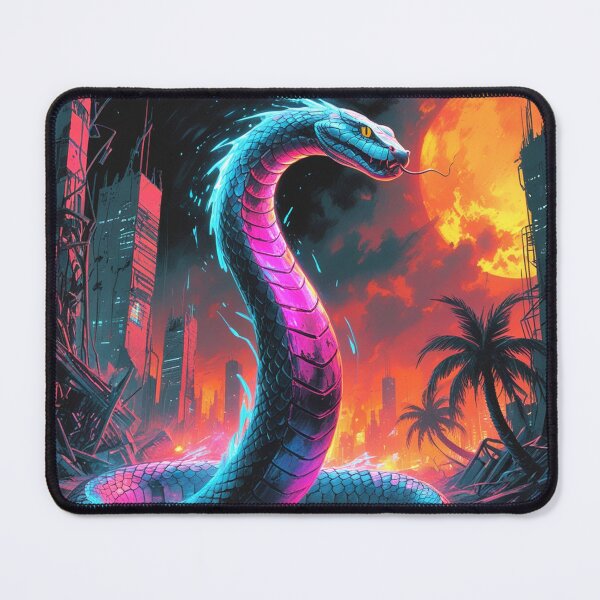 Item preview, Synthwave Cobra Rising from the Ashes designed and sold by Blueangelgal.