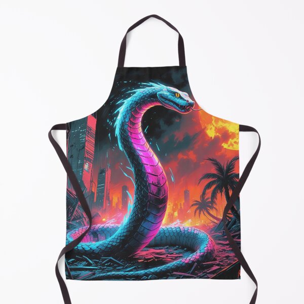 Item preview, Synthwave Cobra Rising from the Ashes designed and sold by Blueangelgal.
